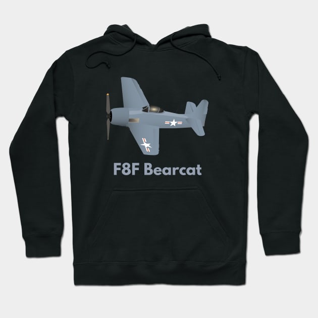 WW2 F8F Bearcat Airplane Hoodie by NorseTech